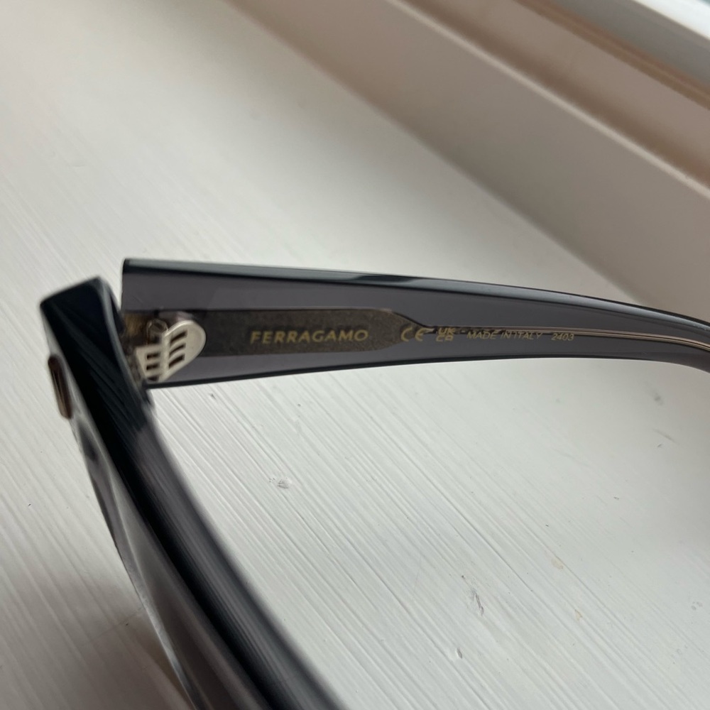 Ferragamo Black Rectangular Sunglasses - image 3